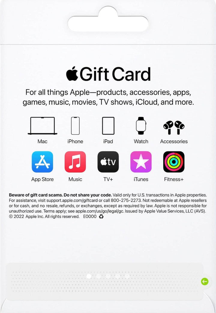 Apple Gift Card (Digital)